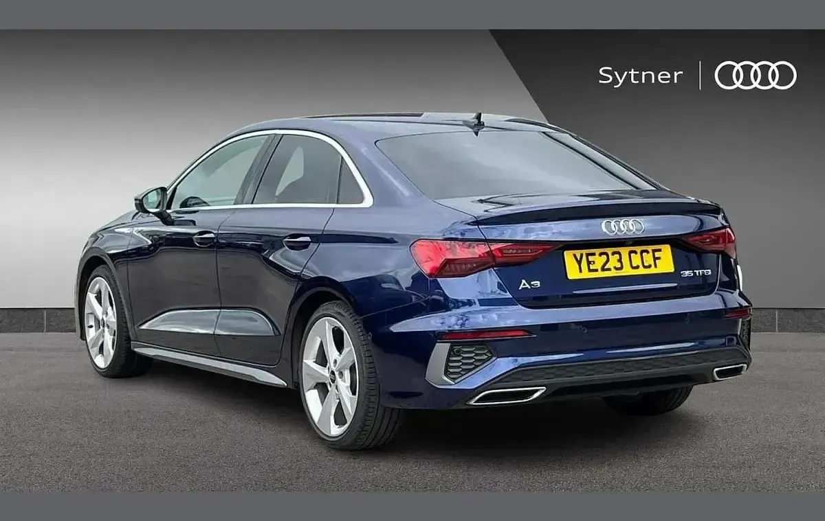 Used Audi A3 S-Line 147 HP (108 kW) 2023 Blue Sedan
