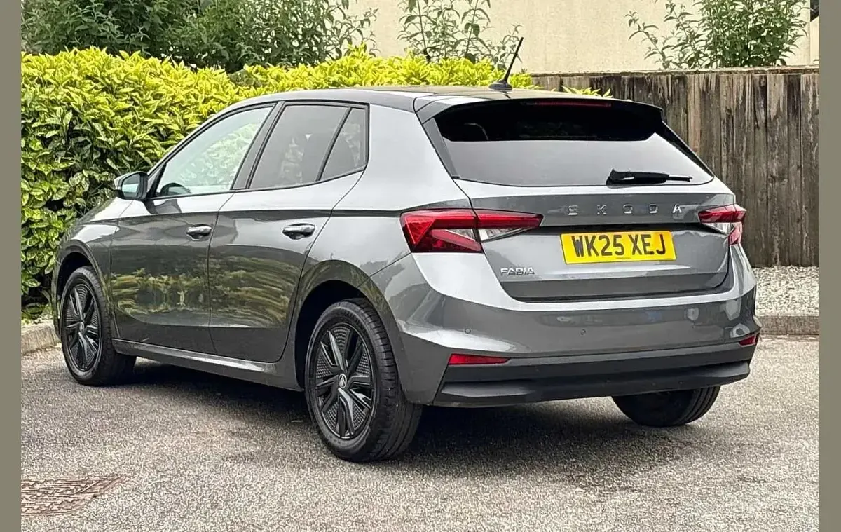 Used Skoda Fabia Design Edition 113 HP (83 kW) 2025 Graphite grey metallic black magic pearl effect Hatchback