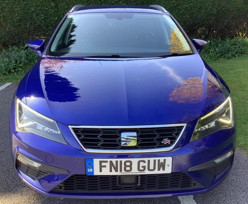 Begagnad Seat Leon FR 150 HK (110 kW) 2018 Blå Kombi