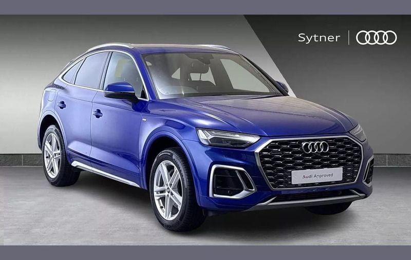 Blue Used 2022 Audi Q5 Sportback S-Line SUV | £34,500 (Fair price) - Image 1/4