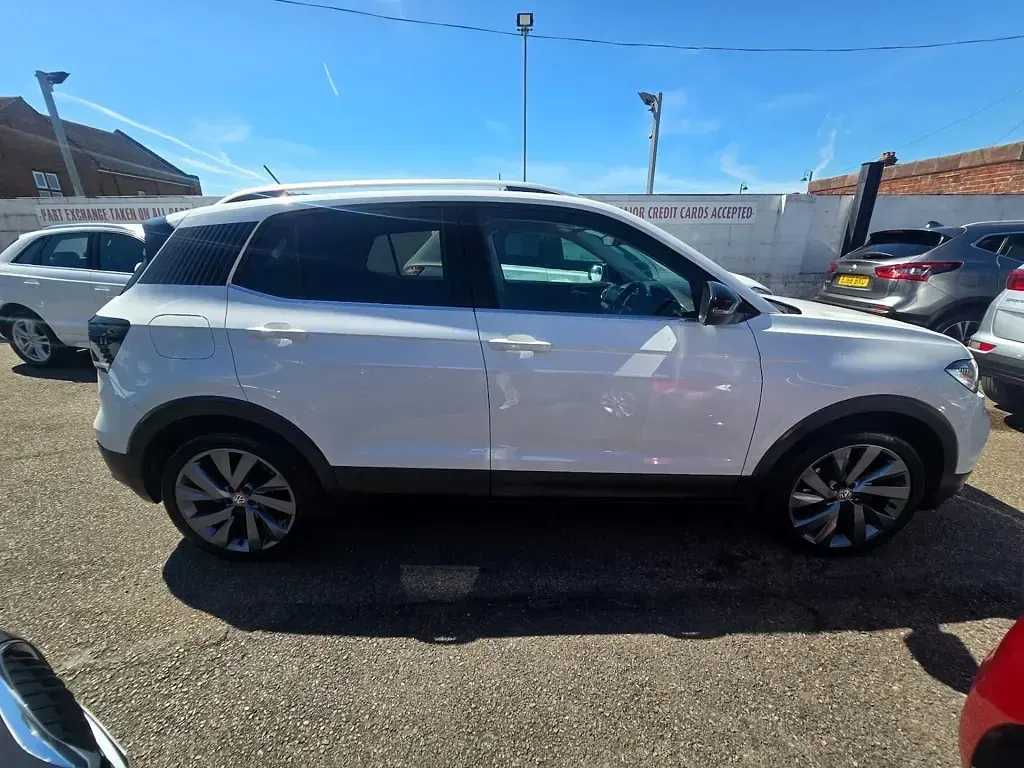 Used VW T-Cross Edition 115 HP (84 kW) 2019 White SUV