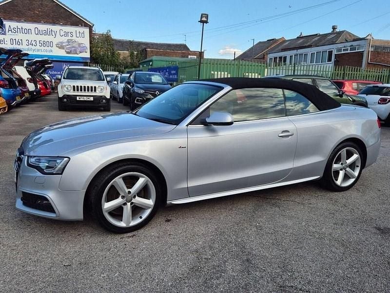 Silver Used 2013 Audi A5 Cabriolet S-Line Cabriolet | £7,195 (Fair price) - Image 1/4