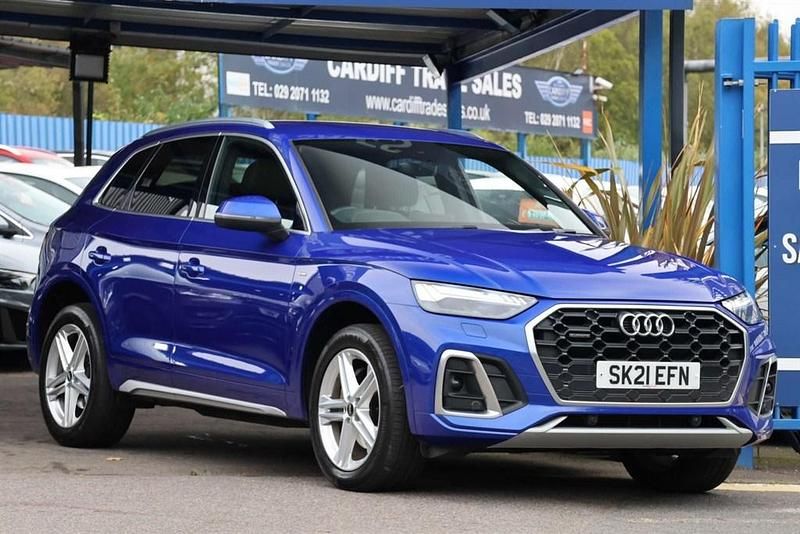 Used Audi Q5 S-Line 245 HP (180 kW) 2021 Blue SUV