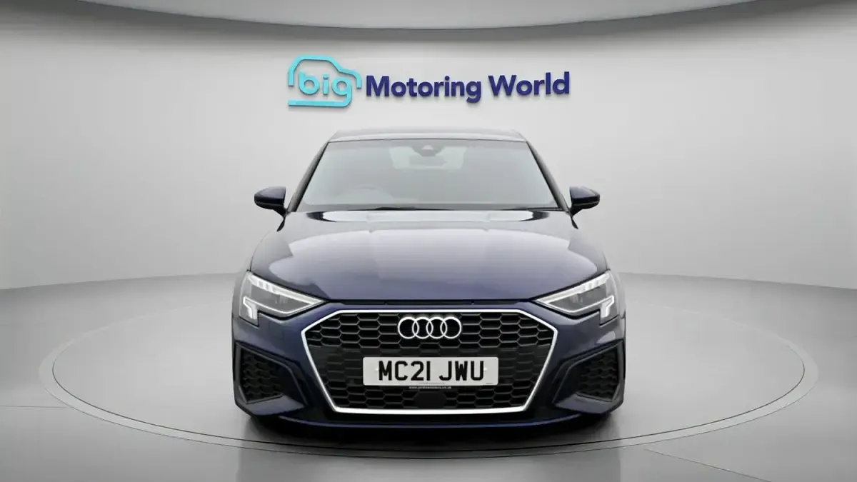 Used Audi A3 S-Line 150 HP (110 kW) 2021 Blue Sedan