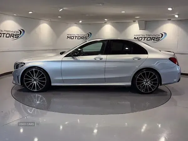 Used Mercedes C220 AMG line 194 HP (142 kW) 2021 Silver Sedan