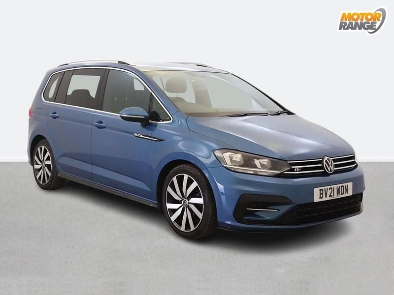 Blue Used 2021 VW Touran R-line MPV | £19,495 (Fair price) - Image 1/4