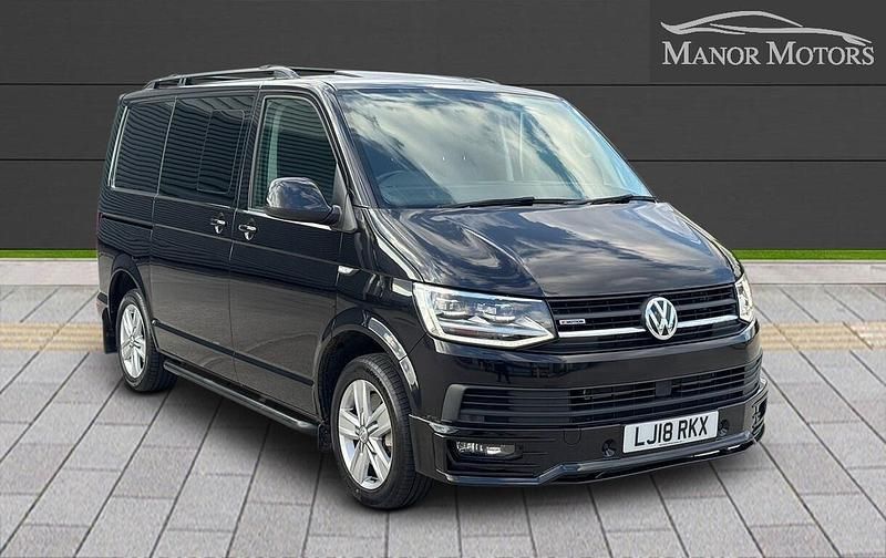 Black Used 2018 VW T6 Highline Van | £35,995 (Expensive) - Image 1/4