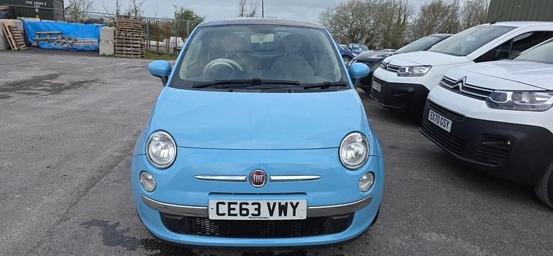 Used Fiat 500 Lounge 69 HP (50 kW) 2013 Blue Hatchback