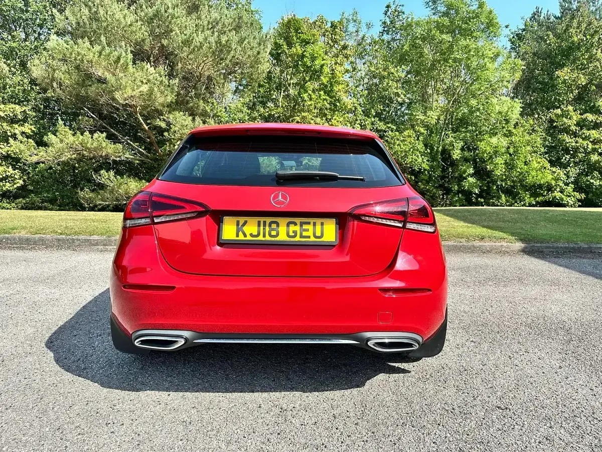 Used Mercedes A180 116 HP (85 kW) 2018 Red Hatchback