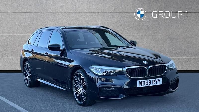 Black Used 2020 BMW 530 M Sport Estate | £26,875 (Fair price) - Image 1/4