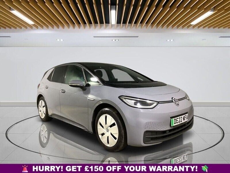 Grey Used 2022 VW ID.3 Pro Performance Hatchback | £13,549 (Good price) - Image 1/3