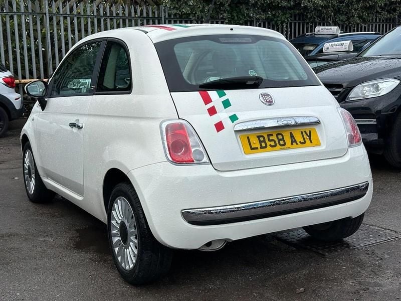 Used Fiat 500 Pop 69 HP (50 kW) 2009 White Cabriolet