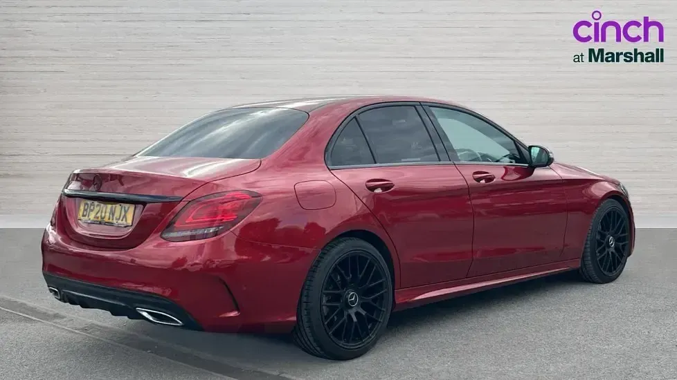 Used Mercedes C300 AMG line 245 HP (180 kW) 2020 Red