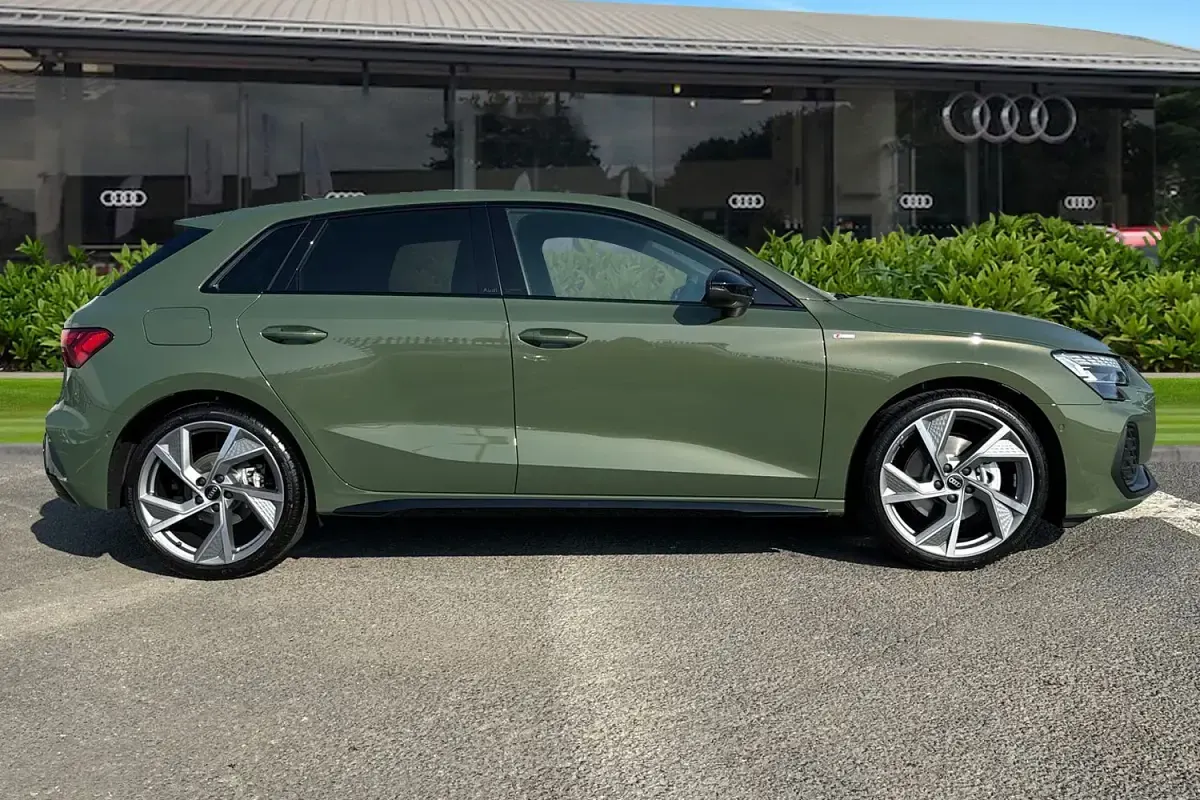 New Audi A3 Sportback Black Edition 2026 Green Hatchback