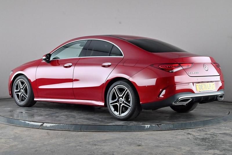 Used Mercedes CLA200 AMG Line Premium Plus 163 HP (119 kW) 2022 Red Coupe