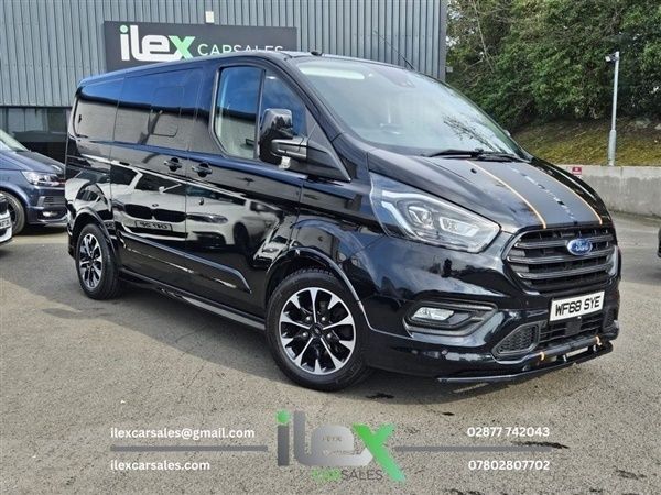 Black Used 2018 Ford Transit Custom Sport Van | £22,495 (A bit pricey) - Image 1/1