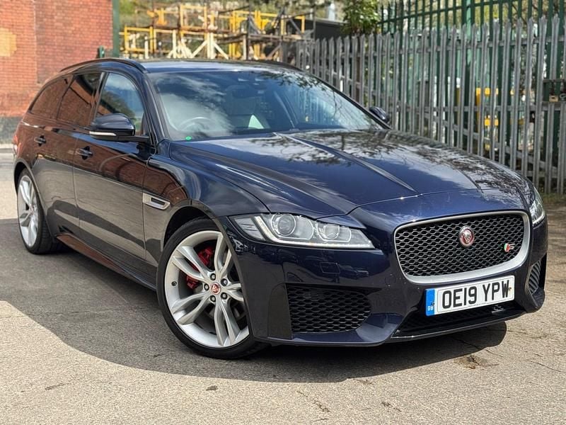 Used Jaguar XF Sportbrake S 300 HP (220 kW) 2019 Blue Estate
