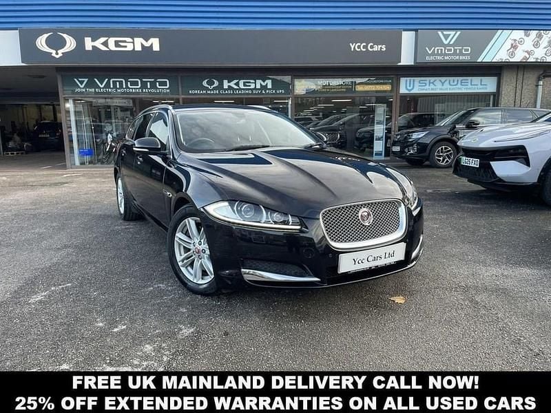 Black Used 2015 Jaguar XF Luxury Estate | £7,995 (Super price) - Image 1/4