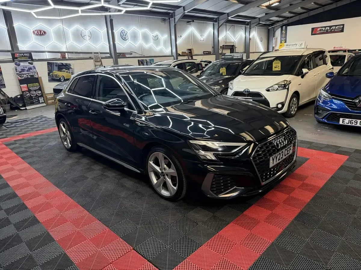 Used Audi A3 S-Line 110 HP (80 kW) 2023 Black Sedan