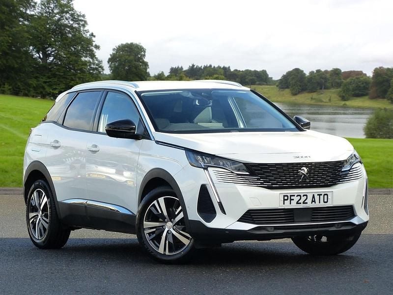 White Used 2022 Peugeot 3008 Allure Premium Hatchback | £18,499 (Fair price) - Image 1/4