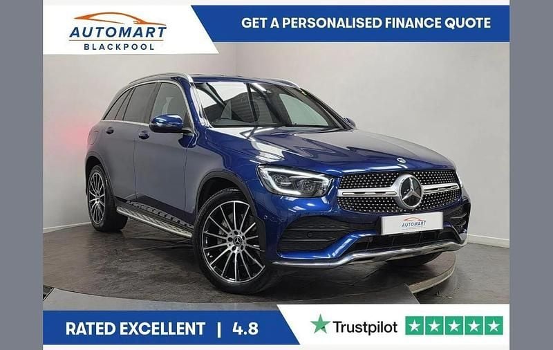 Blue Used 2021 Mercedes GLC300 AMG Line Premium SUV | £26,965 (Fair price) - Image 1/4