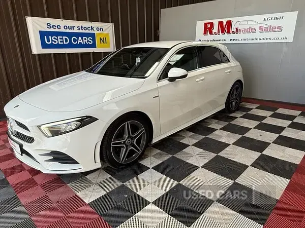 Used Mercedes A220 AMG line 190 HP (139 kW) 2019 White Hatchback