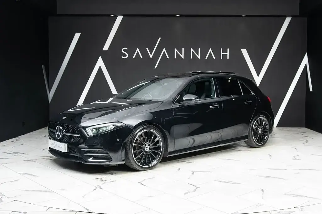 Used Mercedes A180 AMG line 116 HP (85 kW) 2023 Black Hatchback