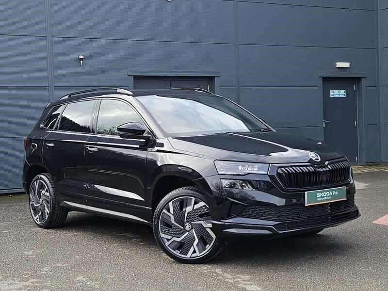 Black Used 2024 Skoda Karoq SportLine SUV | £28,280 (Fair price) - Image 1/4