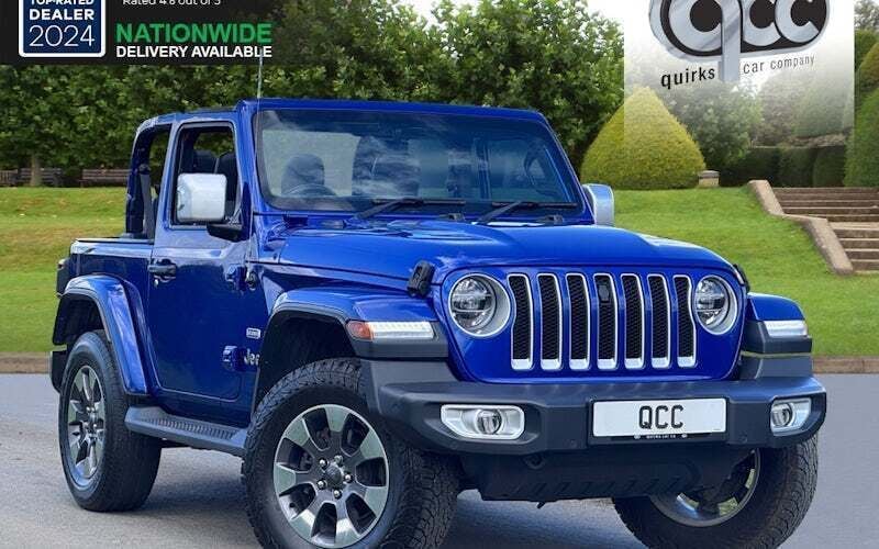 Metallic blue Used 2021 Jeep Wrangler Overland SUV | £36,950 (Fair price) - Image 1/4