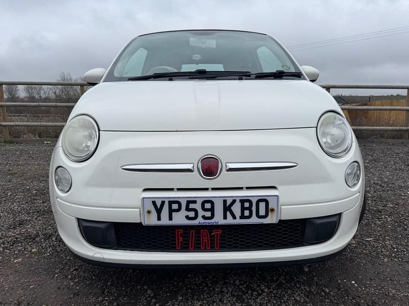 Used Fiat 500 Pop 69 HP (50 kW) 2009 White Cabriolet