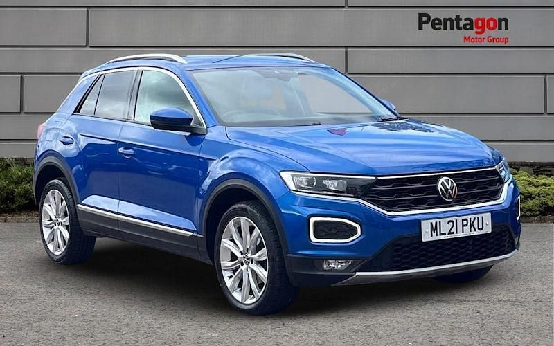 Blue Used 2021 VW T-Roc SEL SUV | £16,195 (Good price) - Image 1/4