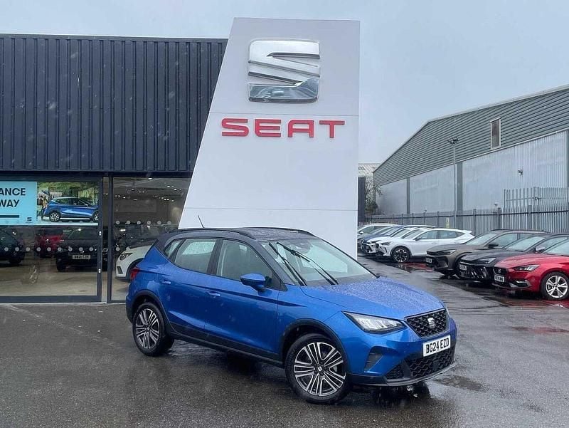 Saphire blue with grey roof Used 2024 Seat Arona SE Technology SUV | £16,990 (Fair price) - Image 1/4