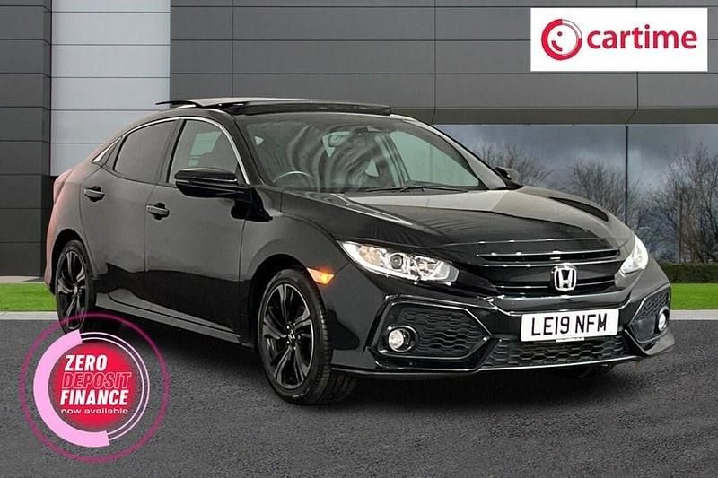 Black Used 2019 Honda Civic EX Hatchback | £11,592 (Fair price) - Image 1/4