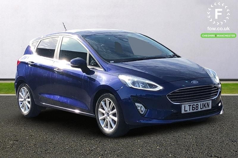 Blue Used 2018 Ford Fiesta Titanium Hatchback | £11,599 (Fair price) - Image 1/3
