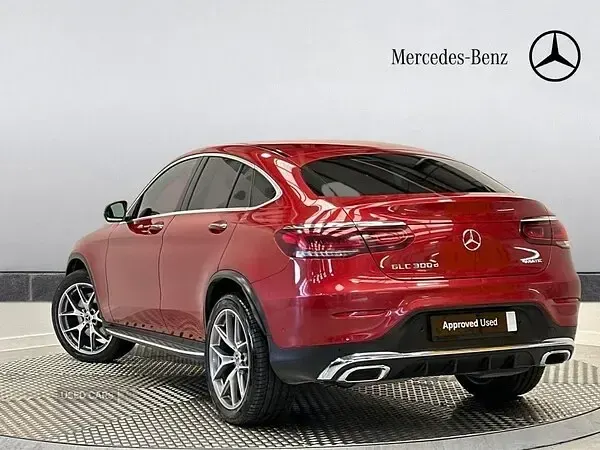 Used Mercedes GLC300 AMG line 245 HP (180 kW) 2019 Red Coupe