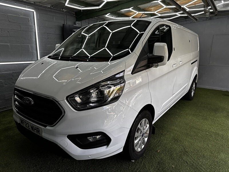 Frozen white (solid paint) Used 2022 Ford Transit Custom Limited Van | £13,495 (Super price) - Image 1/4