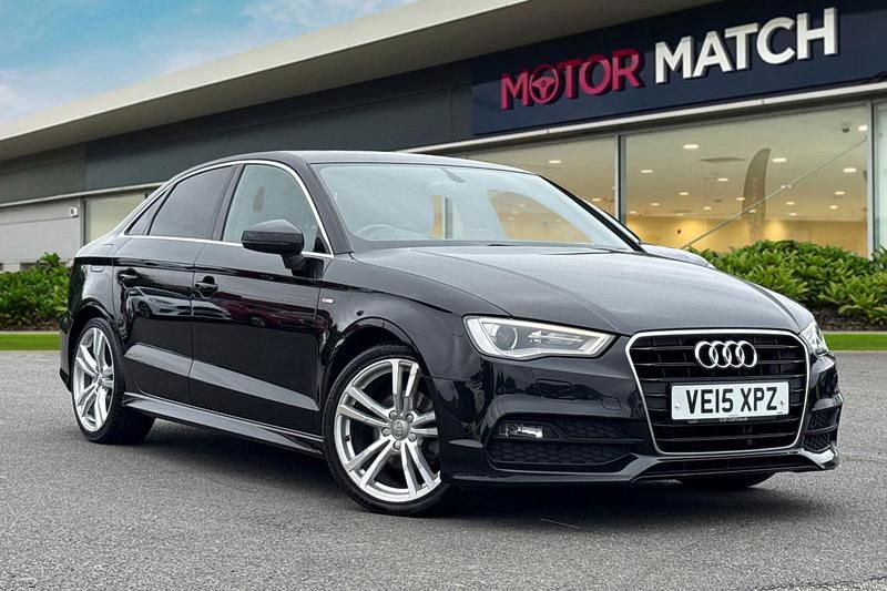 Black Used 2015 Audi A3 S-Line Sedan | £9,249 (Good price) - Image 1/4
