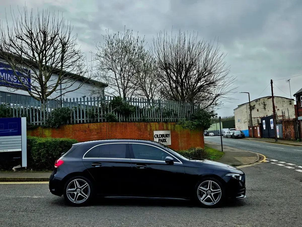Used Mercedes A200 AMG line 2019 Black Hatchback
