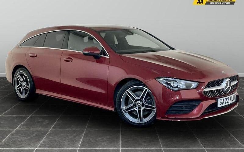 Red Used 2022 Mercedes CLA200 Shooting Brake AMG line Estate | £16,995 (Super price) - Image 1/2