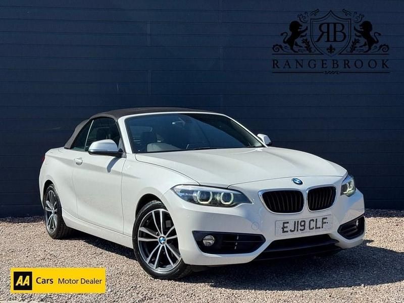 Used BMW 218 Sport Line 2019 White Cabriolet