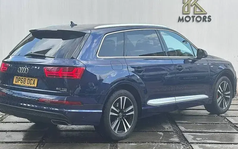 Used Audi Q7 S-Line 286 HP (210 kW) 2018 Blue SUV
