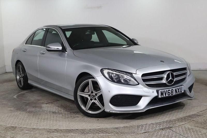 Silver Used 2018 Mercedes C220 AMG line Sedan | £9,975 (Good price) - Image 1/4