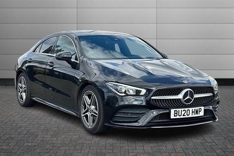 Black Used 2020 Mercedes CLA200 AMG line Sedan | £21,050 (Fair price) - Image 1/4