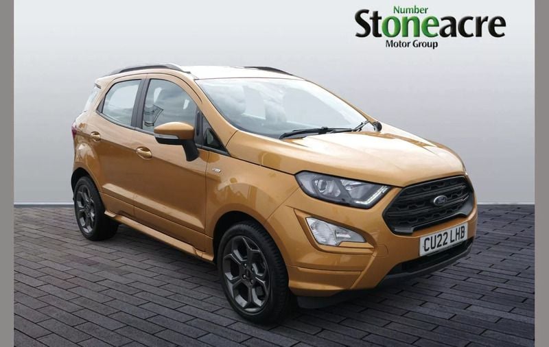 Yellow Used 2022 Ford Ecosport ST-Line SUV | £12,990 (Fair price) - Image 1/4