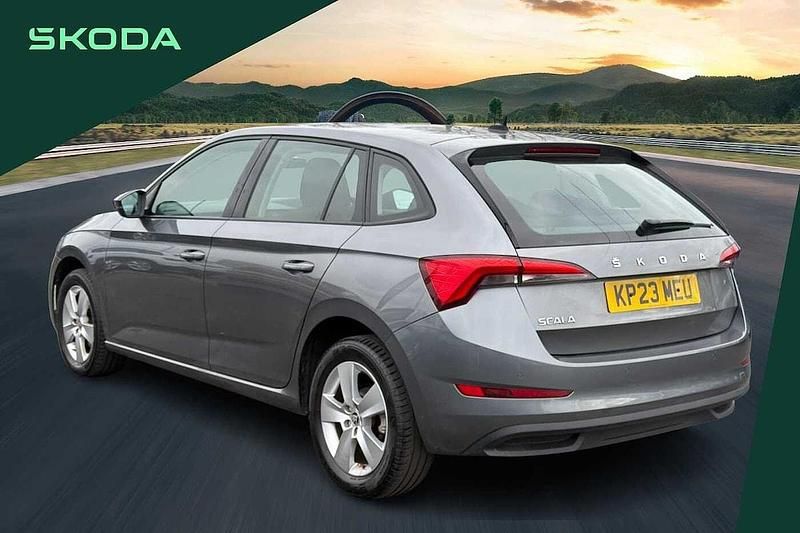 Used Skoda Scala SE 110 HP (80 kW) 2023 Graphite grey metallic Hatchback