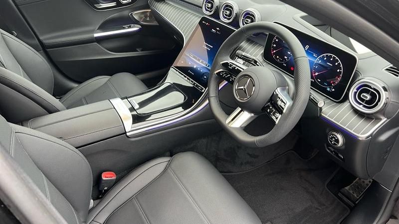 Used Mercedes C200 AMG Line Premium Plus 204 HP (150 kW) 2025 Obsidian black metallic