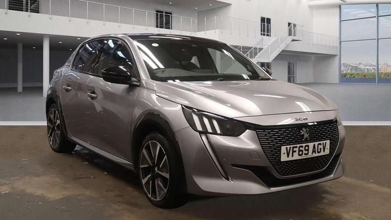 Grey Used 2020 Peugeot e-208 GT-line Hatchback | £10,650 (Fair price) - Image 1/4