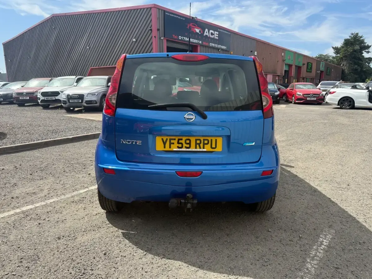 Used Nissan Note Acenta 86 HP (63 kW) 2009 Blue Hatchback