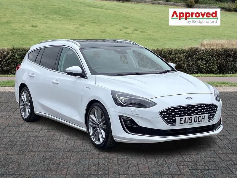 White Used 2019 Ford Focus Vignale Estate | £12,412 (Fair price) - Image 1/3