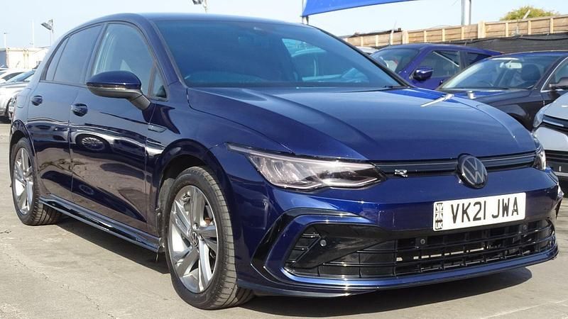 Blue Used 2021 VW Golf VIII R-line Hatchback | £18,495 (Good price) - Image 1/4